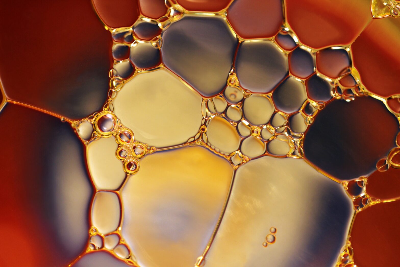 close up of liquid with bubbles