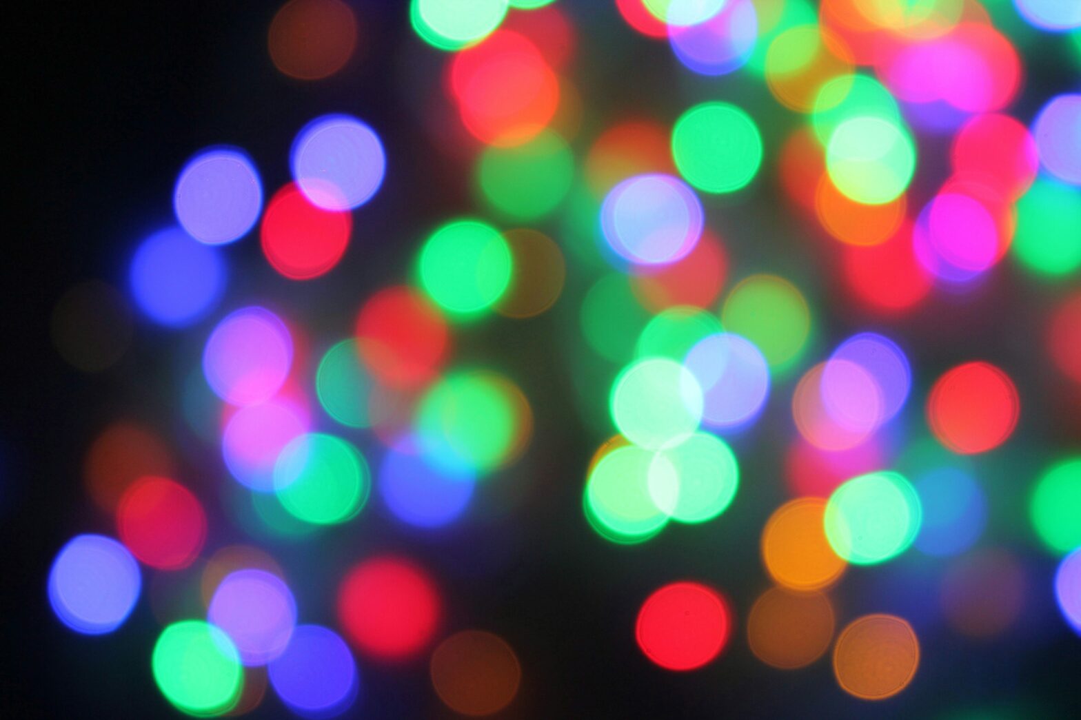 out of focus colored lights