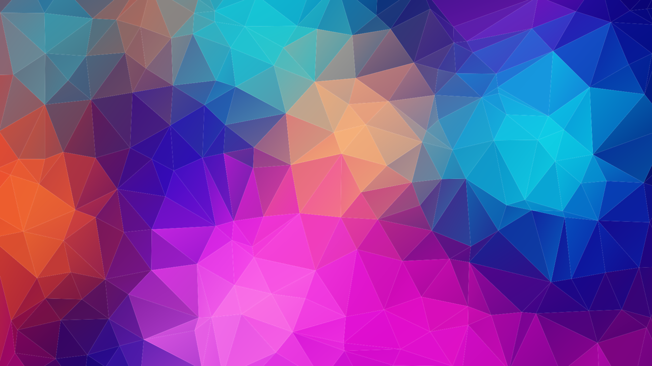 bright multicolored triangles mosaic